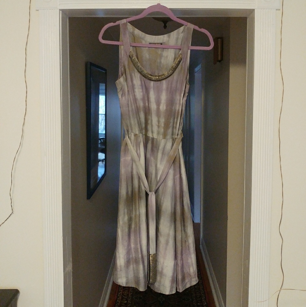 Lucky Brand tie dye silk? dress Size M